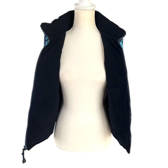 Ralph Lauren Polo Jeans Co. Women's Floral Goose Down Puffer Vest Blue Size Smal - Picture 5 of 13